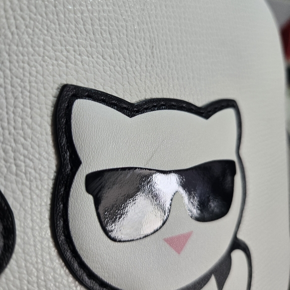 Karl Lagerfeld Cream Crossbody Bag with Iconic Design - Picture 9 of 15